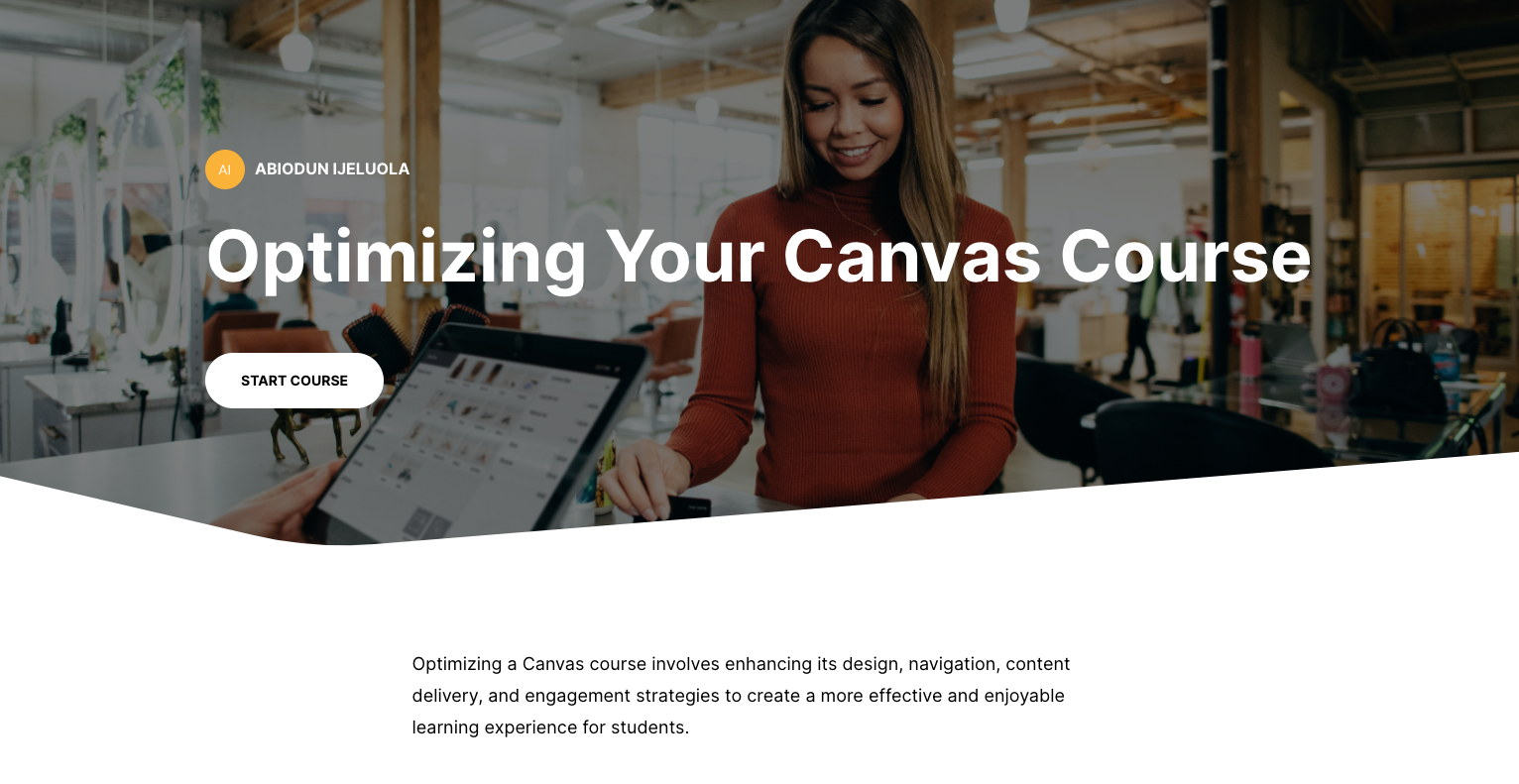 Optimozing your course